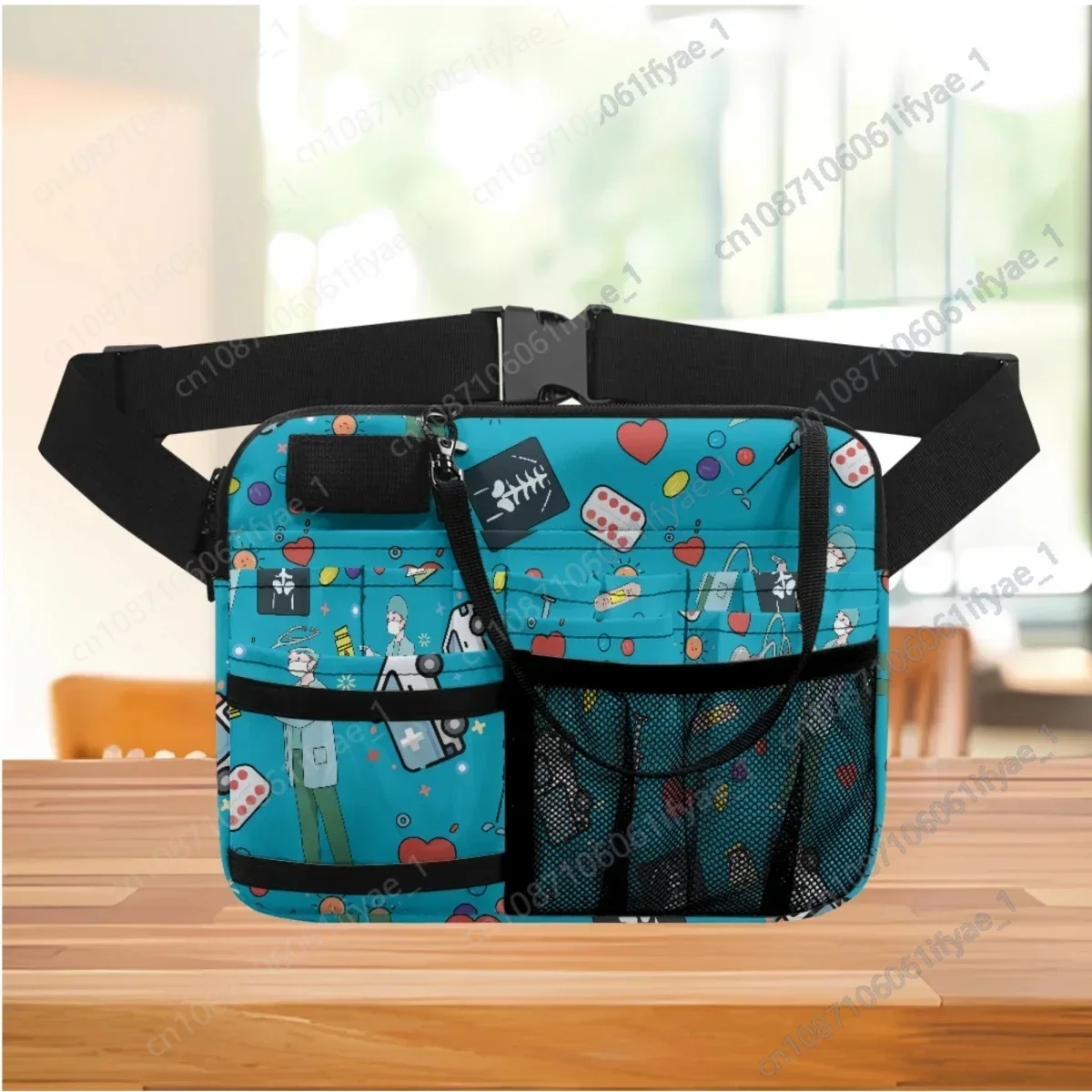 Neue Krankens ch wester Veranstalter Gürtel taschen Gürtel tasche Arzt Cartoon Design Hüft tasche für Stethoskop Medizin Bandage Aufbewahrung tasche