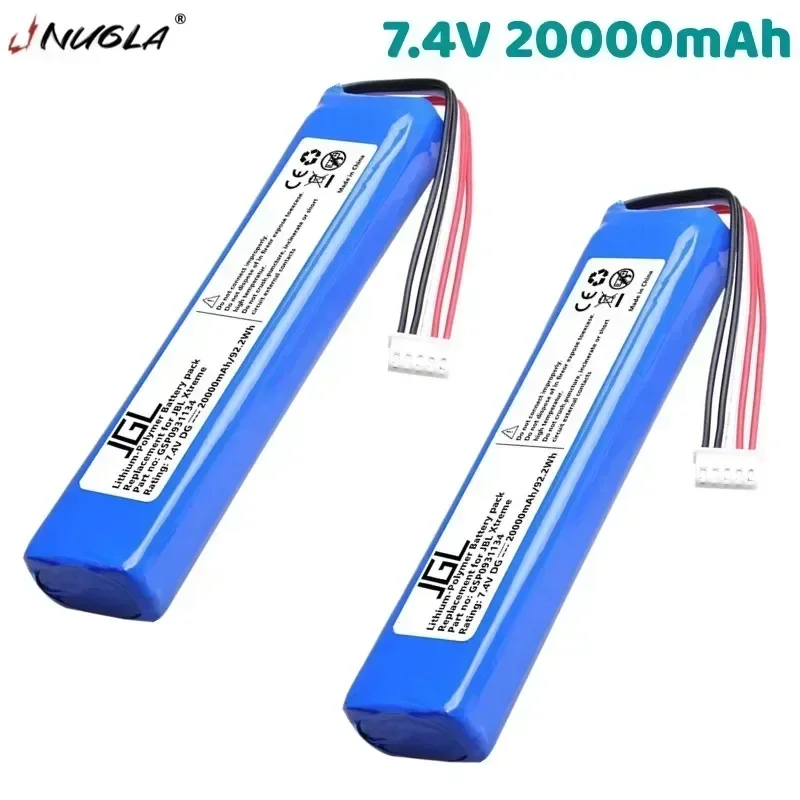 Paquete de 4 baterías 100% originales 7,4 V 20000mAh GSP0931134 Für JBL Xtreme Xtreme 1 Bluetooth Lautsprecher