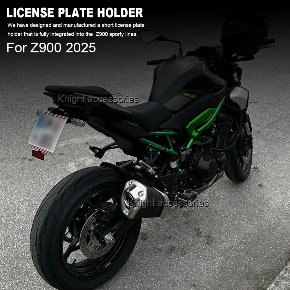 Baru Untuk Z900 Z 900 2025 CNC Aluminium Penyangga Plat Nomor Belakang Motor, Tail Tidy Fender Eliminator dan Penyangga Plat Nomor