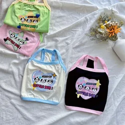 Pet Pure Cotton Camisole Spring Teddy Bear Cat and Other Cute Contrasting Color Camisole Puppy Clothes Dog Cooling Vest