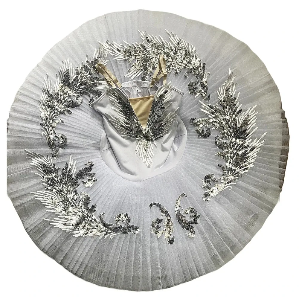 Professional Ballet Tutu Swan Lake Platter Tutu Romantic Ballerina Party Dance Costume Flower Girls Balett Dress Women