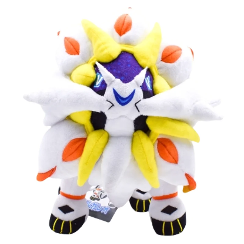 Kawaii Pokemon Pikachu 37cm Solgaleo Plush Toy  Stuffed Doll Sun God Beast Toys hobbies collection Birthday Xmas Gifts For Kid