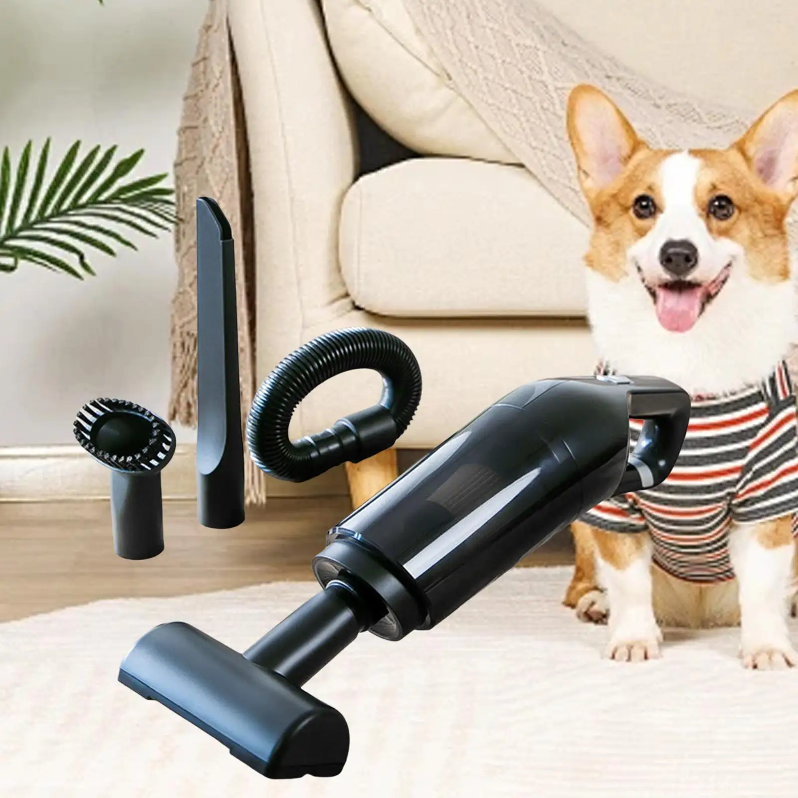 Handheld Vacuum Cleaner Debris Pet Hair Duster for Keyboard Car Office