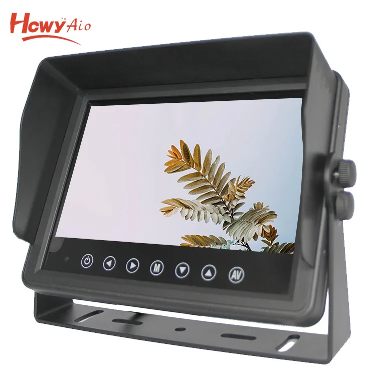 Metal Frame Monitor 7 inch Car Display IP67 Waterproof Monitor Car LCD Screen