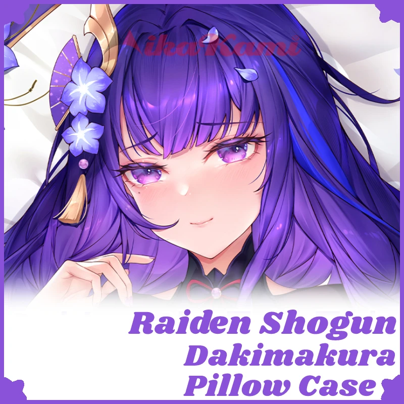 

Raiden Shogun Dakimakura Genshin Impact наволочка обнимающая наволочка наволочка для всего тела домашнее постельное белье Декор отаку подарок