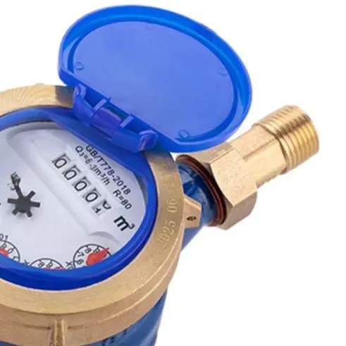 DN20 3/4 Inch Dry Type Digital Water Meter All Copper With Built-in Filter For Home Residential Plumbing Flow Measurement Tool