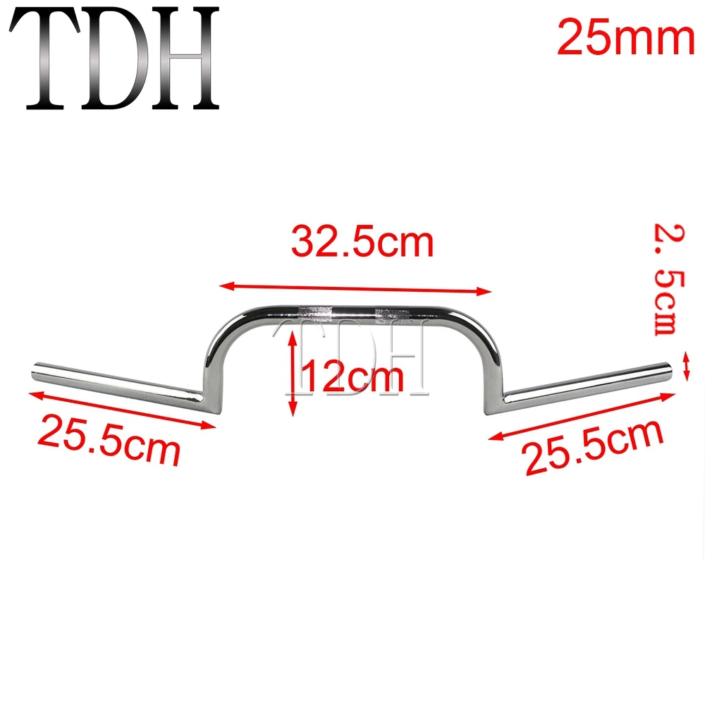 Classic Clubman Drop Bar Pullback Handlebar 22mm 25mm Universal For Cafe Racer Cruiser Bobber Chopper Scrambler GS450 GS550 650