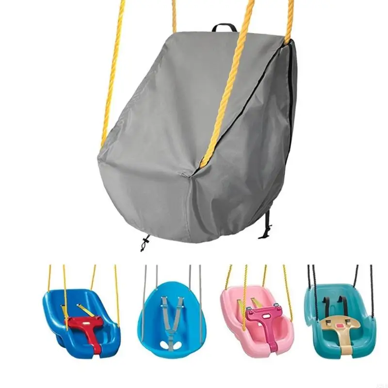 A2UB verstellbarer Babyschaukel-Sitzbezug aus 420D-Oxford-Gewebe mit elastischen Kanten, seilfester Kleinkind-Schaukelbezug für – Detail 2
