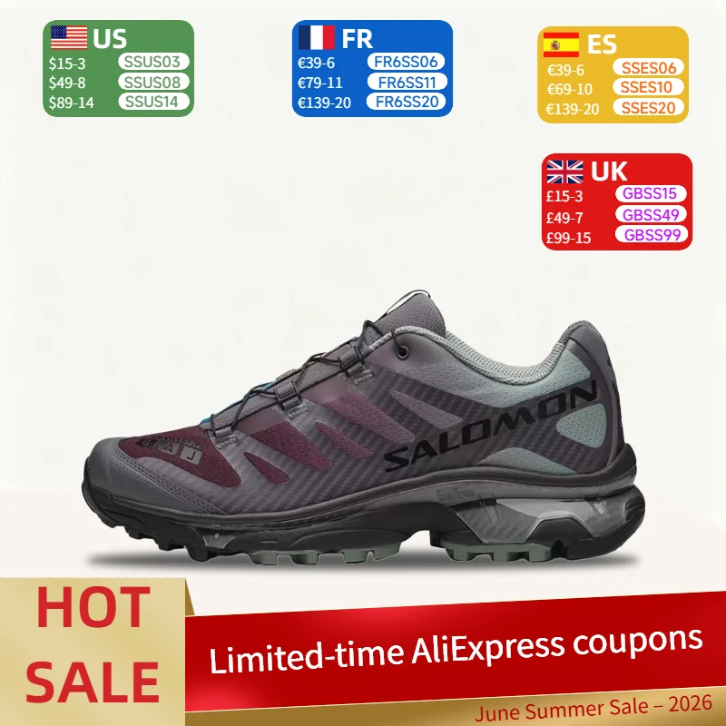 

Salomon XT-4 OG: Lightweight, Versatile, Durable, Minimalist, and Stylish Low-Cut River Trekking Shoes (Unisex), Gray 477411