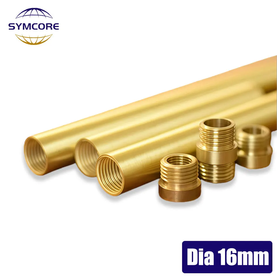 

16MM Diameter All Brass Floor Lamp With Inner Teeth M14 Hollow Tube Table Lamp Fixing Rod Extended Assembled Lamp Fixture