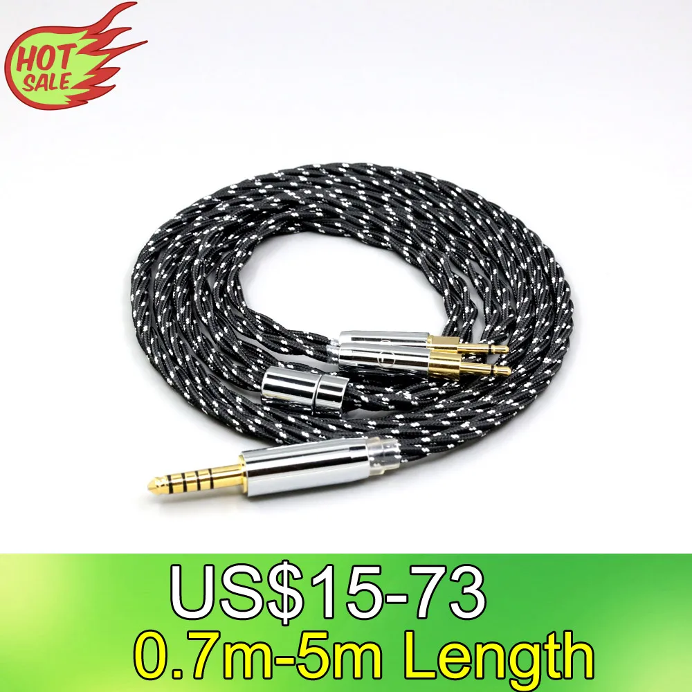 

OCC Mixed OFC Twisting Nylon Earphone Cable For Sennheiser HD700 Headset 2.5mm pin Headphone LN008703