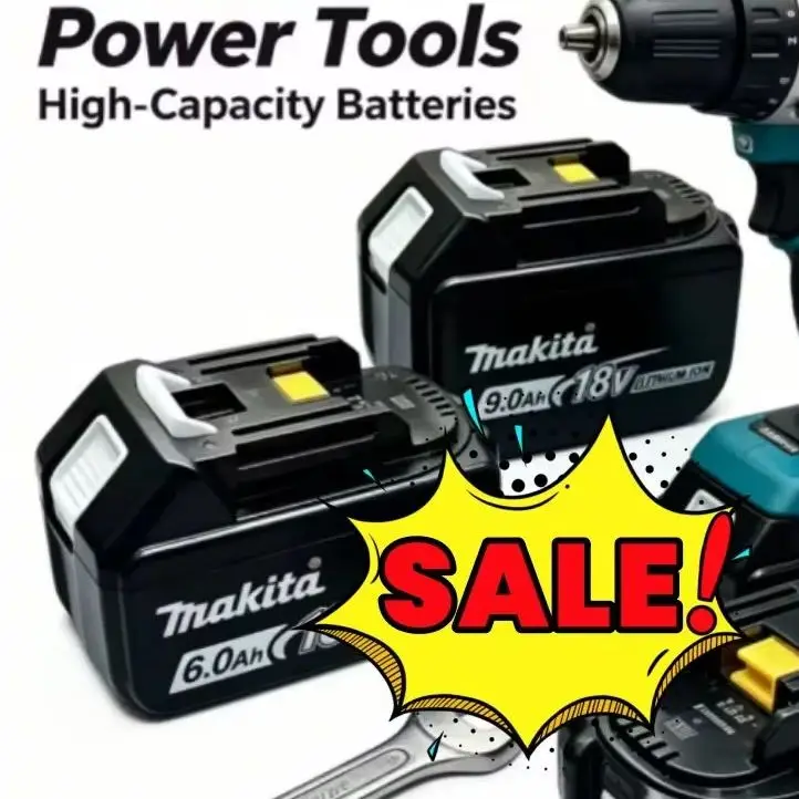 

Makita Genuine 18V 6Ah Lithium Battery BL18 Series High-Quality Replacement for BL1840 BL1830B BL1850B BL1850 BL1860 BL1815