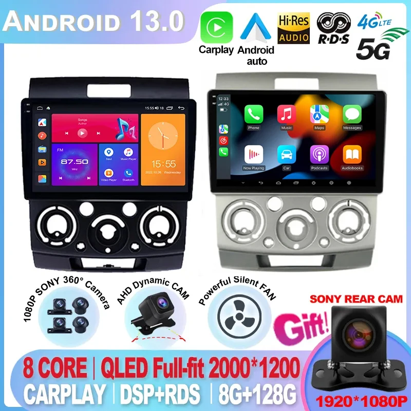 

For Ford Everest Ranger Mazda BT50 BT-50 2006-2011 Car Stereo 2 Din Android Radio Screen Multimedia Player Autoradio Head Unit