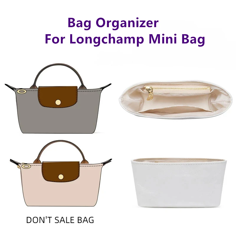 

Ultra Light Waterproof Bag Organizer Inner Liner For Longchamp Mini Handbag Fixed Shape Lining Pocket Upgrade Accessories