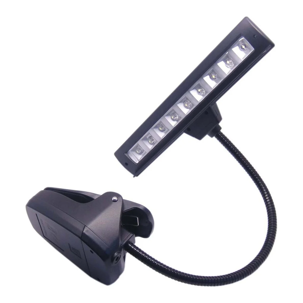 LED Music Stand Light Book Lamp with Flexible Neck Lighting Studio Practice