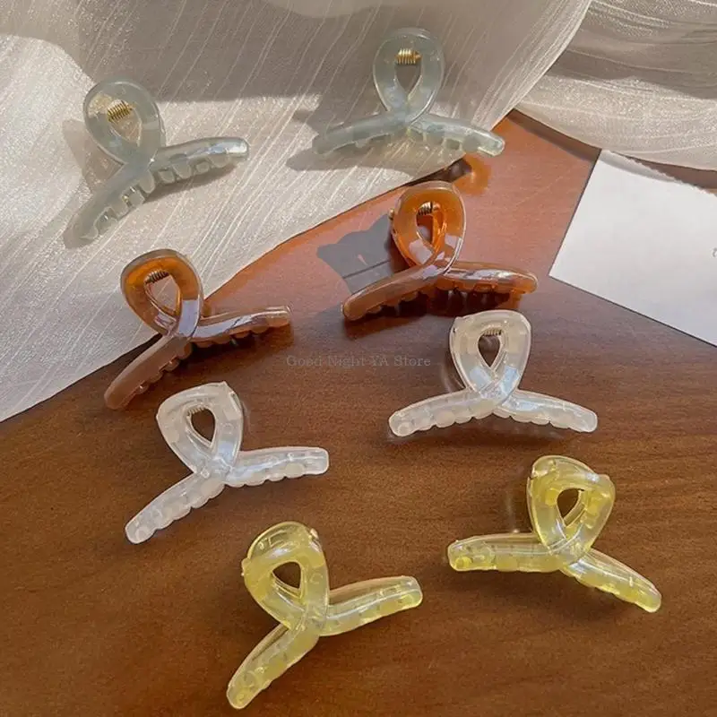 4 stuks kleine 4,5 semi-transparante haarclip elegante styling tool sterke greep haarspeldjes voor vrouwen meisjes