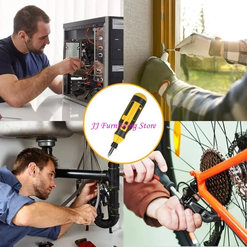 

A9LB 6.35mm Screwdrivers Usb Rechargeable Electric Screwdriver Quick Chuck for Circuit Repair Repair