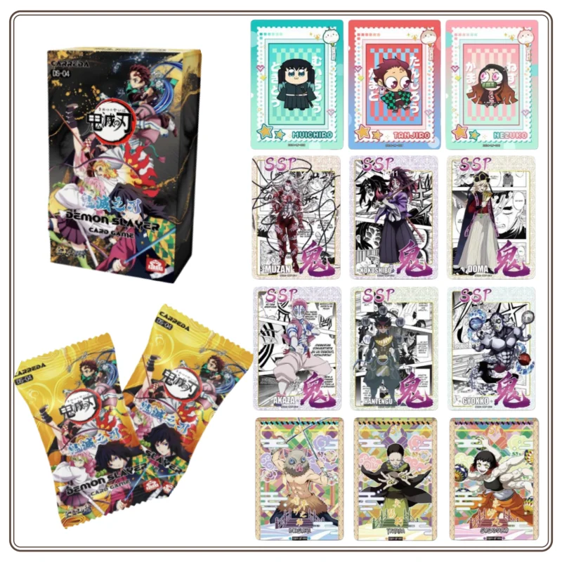 new-original-demon-slayer-kimetsu-no-yaiba-vol4-collecting-exchange-style-card-game-collection-card-rare-gift-toys-in-stock