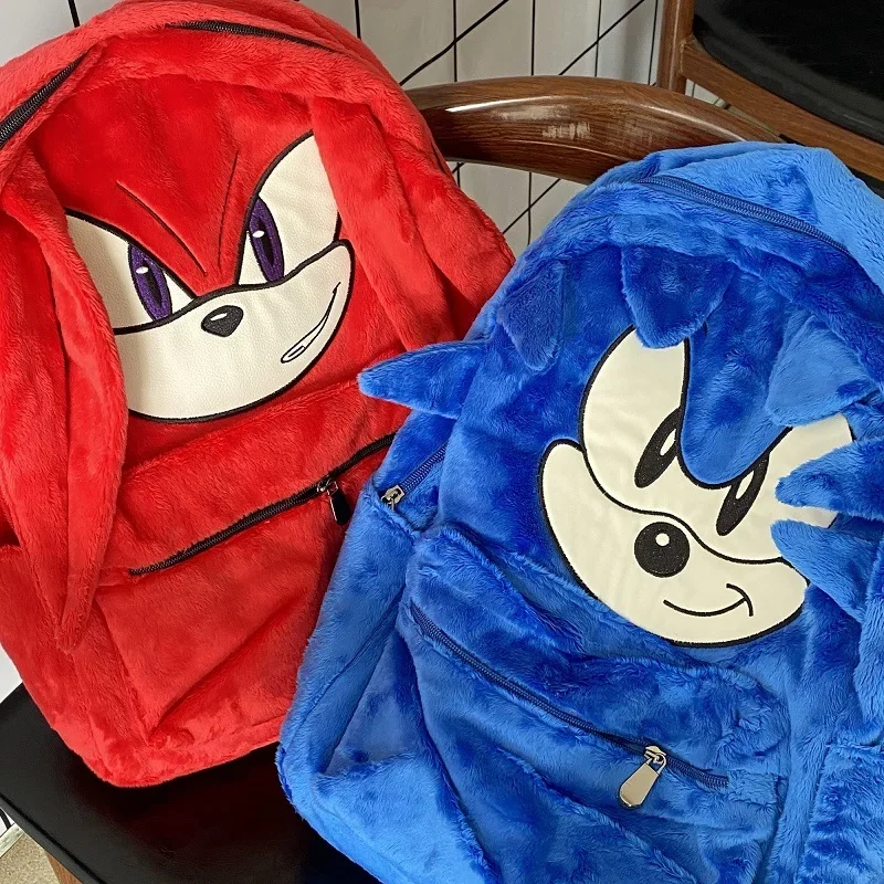 Мультяшная большая вместительная школьная сумка Sonic Kid Hedgehog Mouse 3D стерео рюкзак пара рюкзак аксессуары подарки
