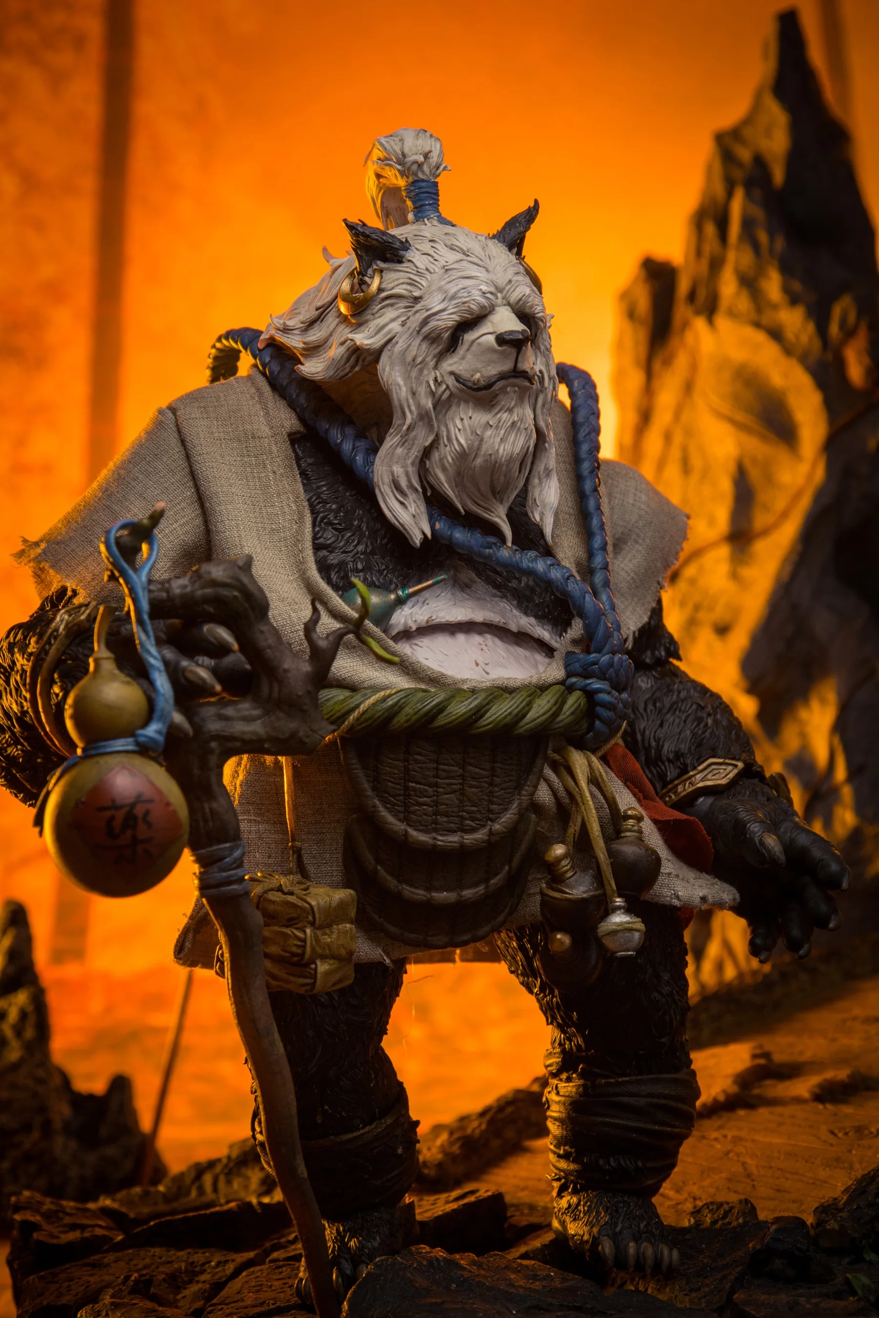 In Magazzino Jiang Meng FuRay Planet MU-FP005 MU-FP006 1/12 Yin Yang Duo Animale Panda Fratelli Set Completo Action Figure Giocattoli di Modello