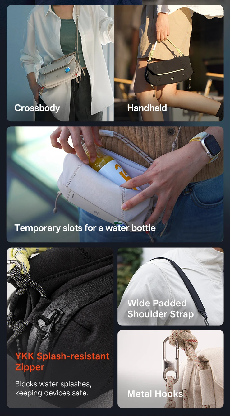 PGYTECH OneGo Pocket Sling Geeignet für DJI Pocket 3, Aufbewahrungstasche, Kameratasche, Sportkamera, Aufbewahrungstasche, Handy-Umhängetasche – Detail 12