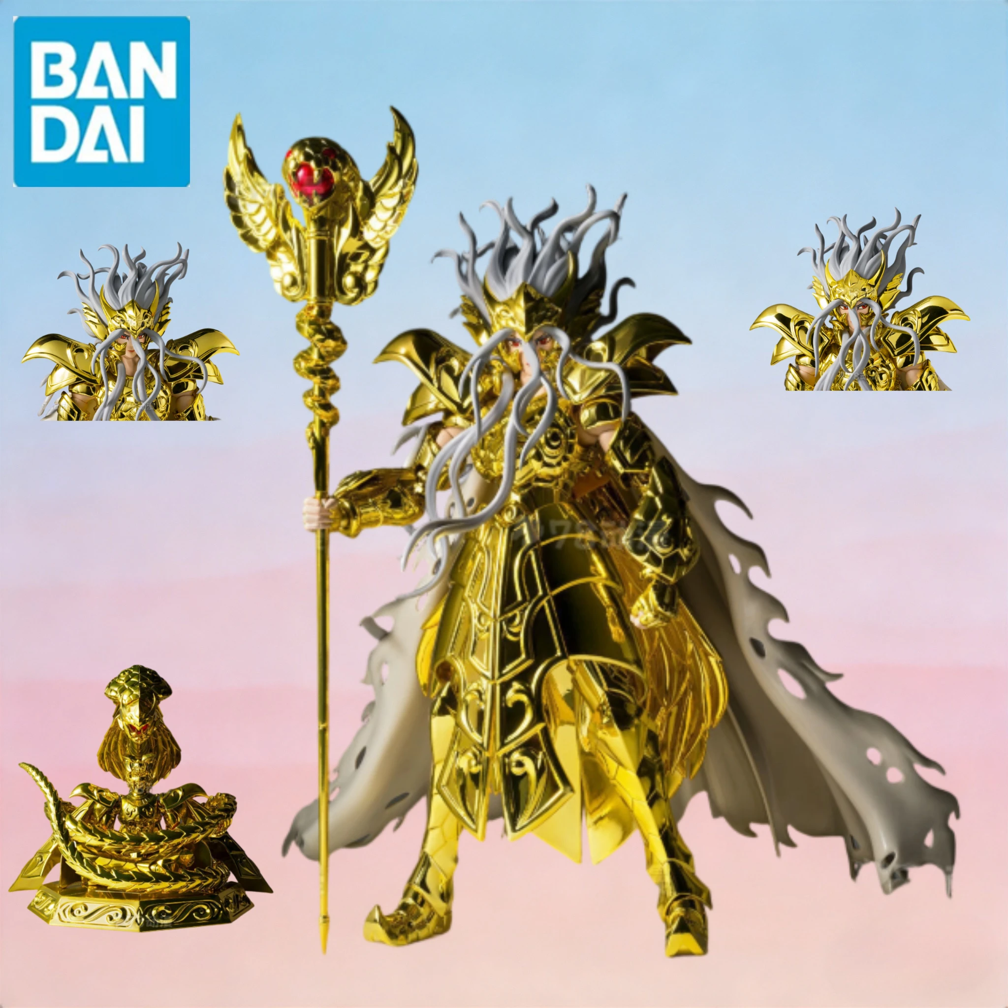 

В наличии: Коллекционная фигурка Bandai Saint Seiya Cloth Myth EX Ophiuchus Odysseus из сплава, модель, подарок