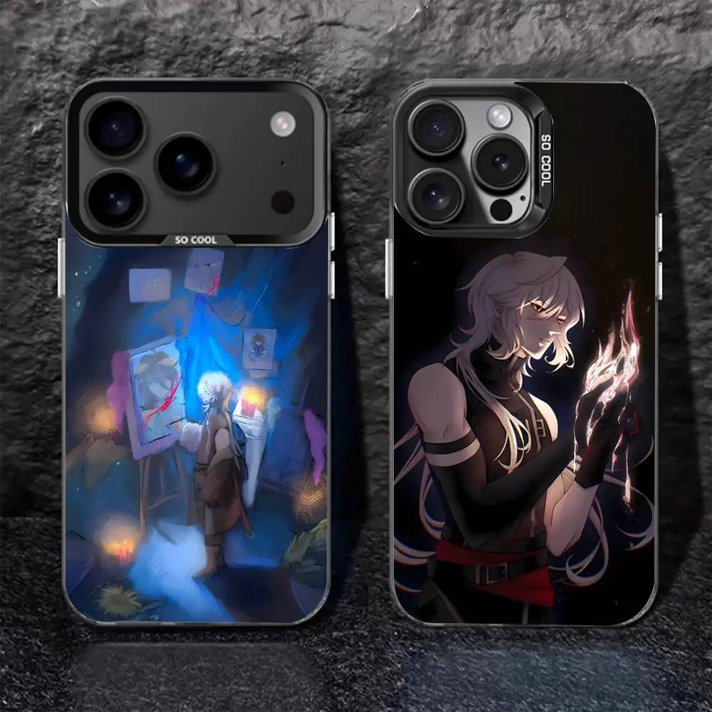 

Game D-Date With Death M-Mangas Phone Case For iPhone 17,16,15,14,13,12,11,Pro,XS,Max,Plus Black Matte Shockproof Cover