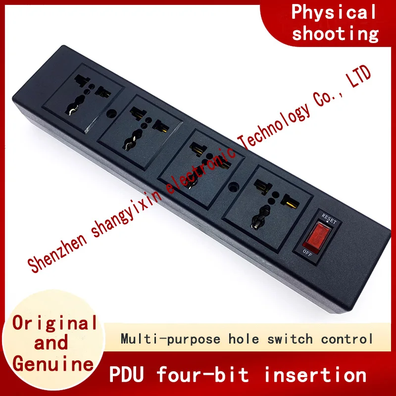 

Четырехразрядная многофункциональная Панель питания, четырехразрядная панель питания гнездо PDU внешний кабель Многофункциональный 10A250V