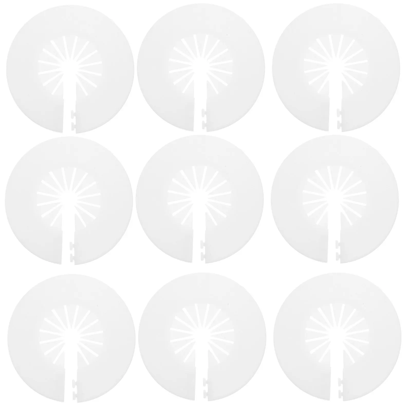 10Pcs Pipeline Cover Decoration Easy Install Flange Cover Plates for Plumbing Bathroom Kitchen Drain Pipe Concealment