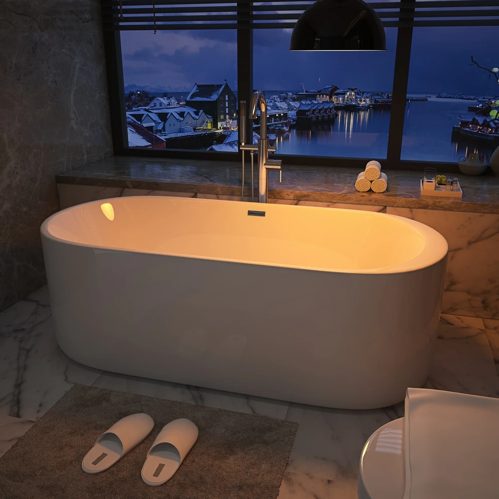 

Современная отдельностоящая гидромассажная ванна для взрослых с функцией массажа, из литого мрамора, для использования в квартирах и отелях