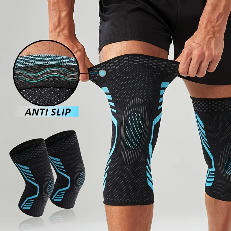 

Professional Non Slip Nylon Sports Knee Support Sleeve High Elastic Compression for Basketball Cycling Running Gym Unisex