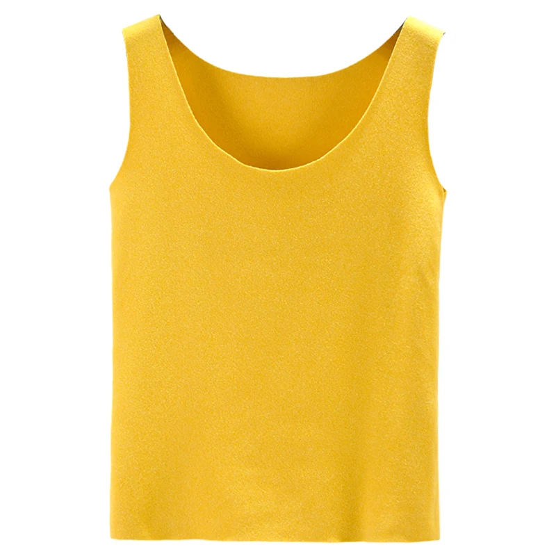 Thiened Fce سترة دافئة للنساء ملابس داخلية شتوية Dervo مستديرة Ne حزام تسخين علوي لون نقي مباراة داخلية Svel T-irt #5