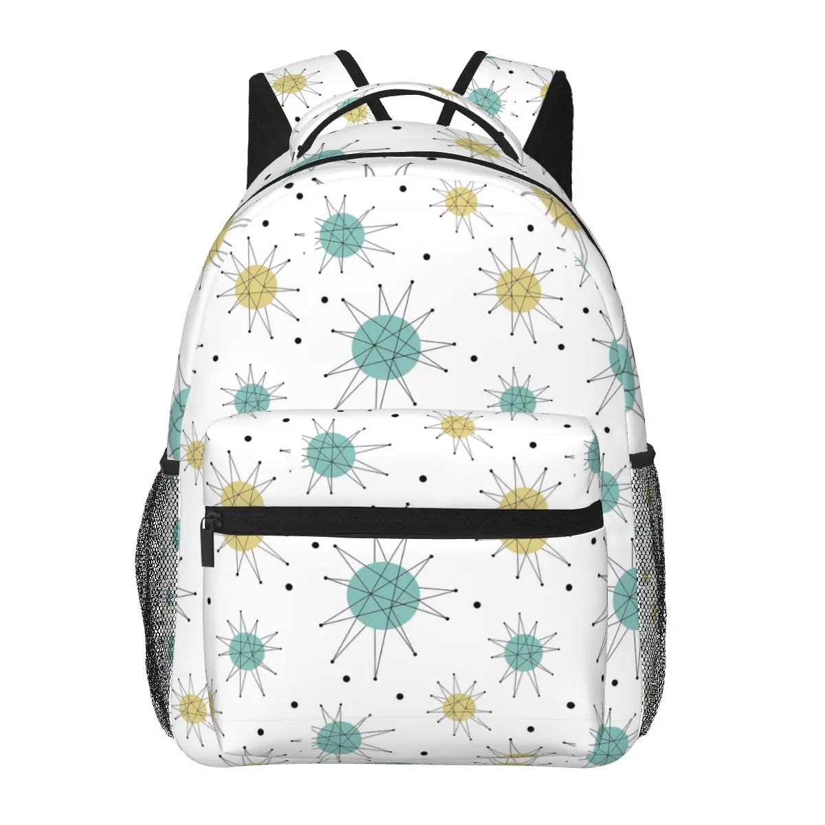 

Franciscan Starburst Mid Century Atomic Age Backpacks Boys Girls Bookbag Children School Bags Cartoon Kids Rucksack Shoulder Bag