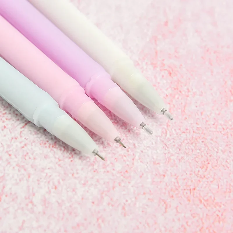 48PCS Full Silicone Love Modeling GelPen Colorful Learning Creative Stationery Wholesale Cartoon Soft Glue Signature Pen B