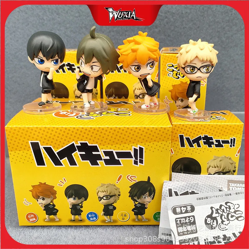 

4pcs Haikyuu!! Anime Figure Gk Sleep Q-version Twisted Shoyo Hinata Sugawara Koushi Cute Desktop Decoration Pvc Model Action Toy