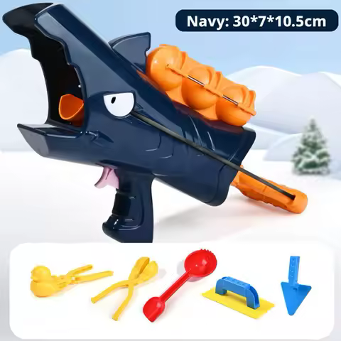 Shark Funny Snowball Maker For Kids Winter Outdoor Sports Cartoon Toys