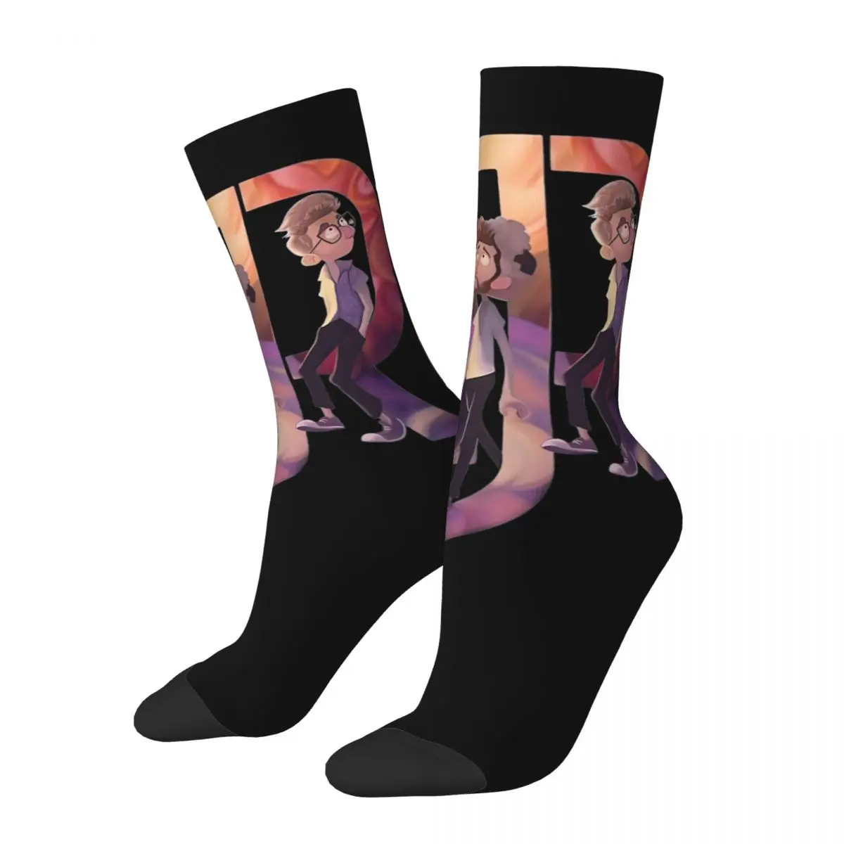 

Fashion AJR The Maybe Man Tour 2024 Tour Theme Design Print Socks Stuff Spring Autumn Winter Pop Band Cute Long Socks Non-slip