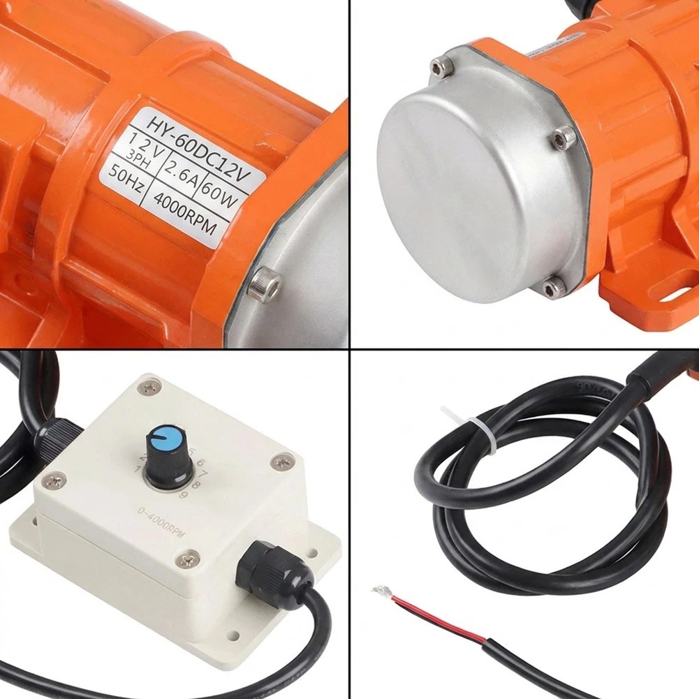 Asynchronous Vibration Motor 60W DC Motor Pure Copper Coil Waterproof Junction Box Vibration Motor For Snow Removal