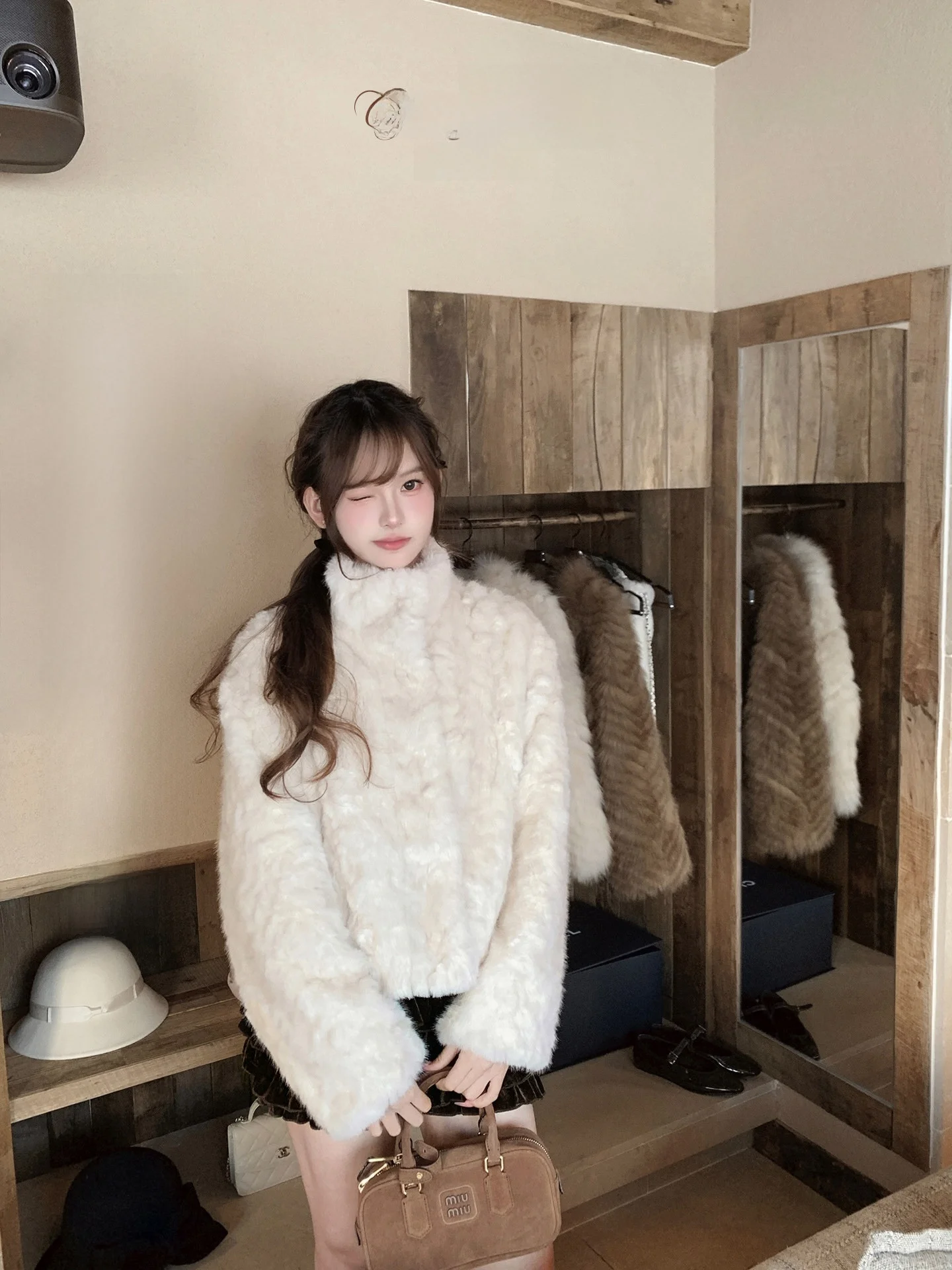 

Женское пальто CrySweet с пышным воротником-стойкой и бантом, из мягкой полиэстеровой ткани, теплая верхняя одежда