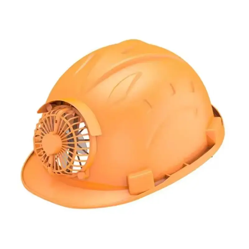 (Durable) Solar Hard Hat With Fan Built-In Air Conditioner Refrigeration Site Helmet Summer Sun Protection Charging Cooling