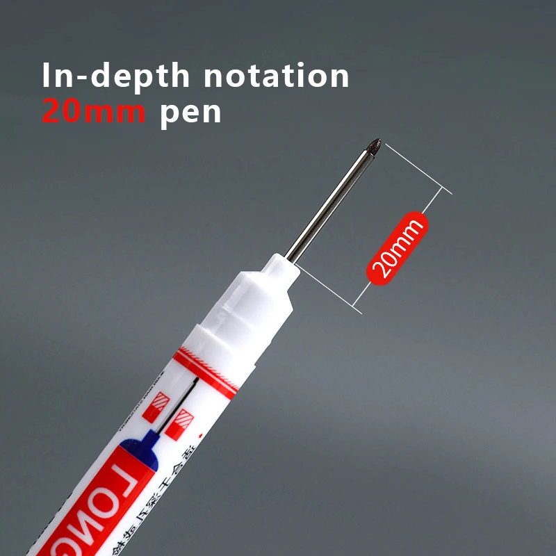 Multipurpose Waterproof Long Head Marker, Papelaria Xileno-Free, Caneta Gel, Secagem Rápida, Material Escolar