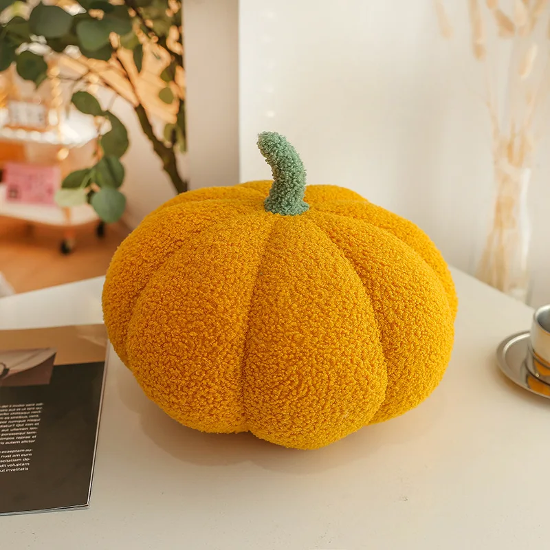 Pumpkin Pillow Plush Toys Fruit and Vegetables Stuffed Dolls for Halloween