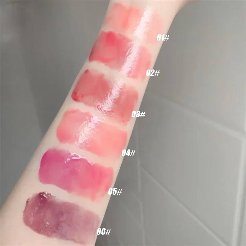 Heallor New Glass Mirror Lip Gloss idratante idratante Lip Tint Waterproof Liquid Lipstick Lip Blush Makeup Natural Korean Co