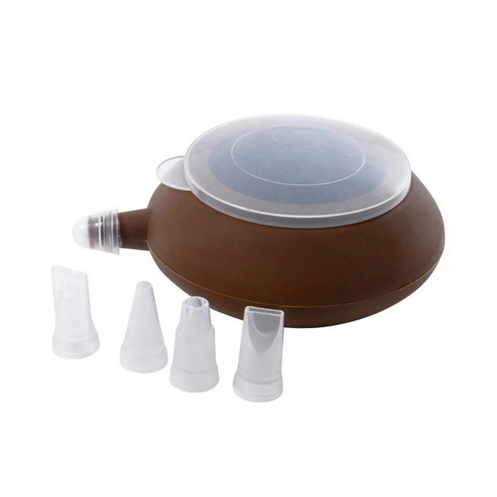 

Macaron Silicone Pastry Squeezer Pen Coffee Nozzles Flexible Nonstick Bakery Decorating Tool for Cake Cookie Baking