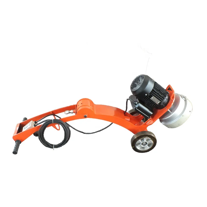 250mm Single Head Concrete Angle Grinder Floor Edge Grinding Machine with Bush Hammer and Cup Wheel