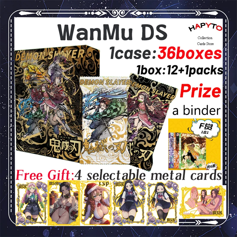 Wholesale Case Demon Slayer BoardsCollection Nezuko Shinobu Japanese Anime Kimetsu Yaiba Booster Box Tcg Card Toy Hobby Gifts