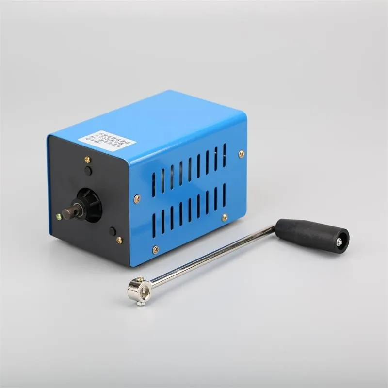 Manual generator Outdoor emergency portable DC generator USB mobile phone computer battery charging physical experiment
