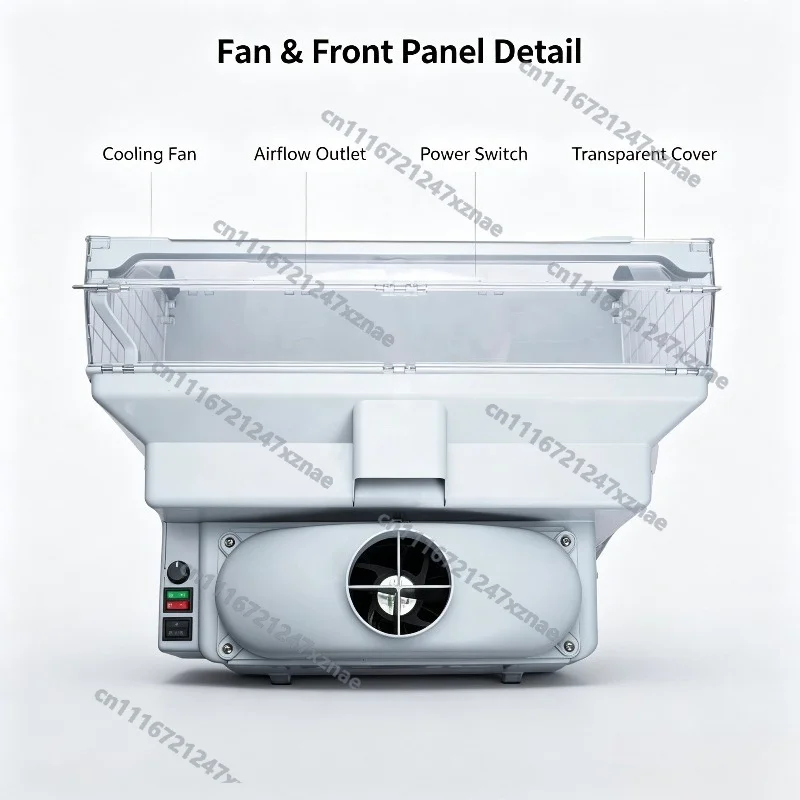 HS-E600 Water Curtain Airbrush Spray Booth 3 Fans 11m3/min 2340LM LED for Model Craft Hobby Painting