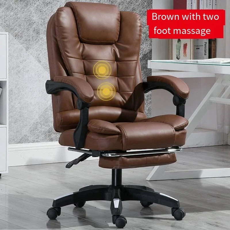 Contemporary Style General Manager Office Chair Mesh Lift Chair with Genuine Leather Material