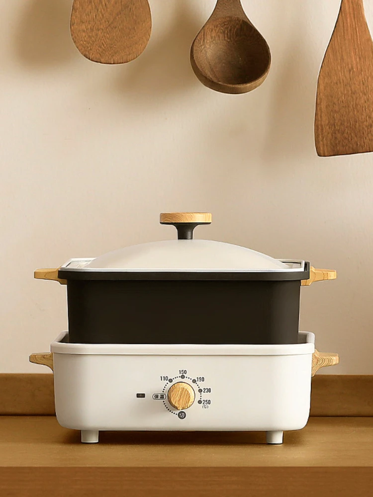 متعددة الوظائف شواء هوتبوت Fivestage التحكم في درجة الحرارة الكهربائية هوتبوت المنزلية سبليت الكهربائية إناء/ قدر باخرة طباخ